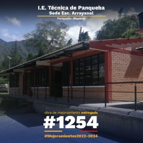 Institución Educativa Técnica de Panqueba sede Escuela Arrayanal en Panqueba (Boyacá)